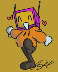 Drawing of my character Hickory(added signature for branding purposes)