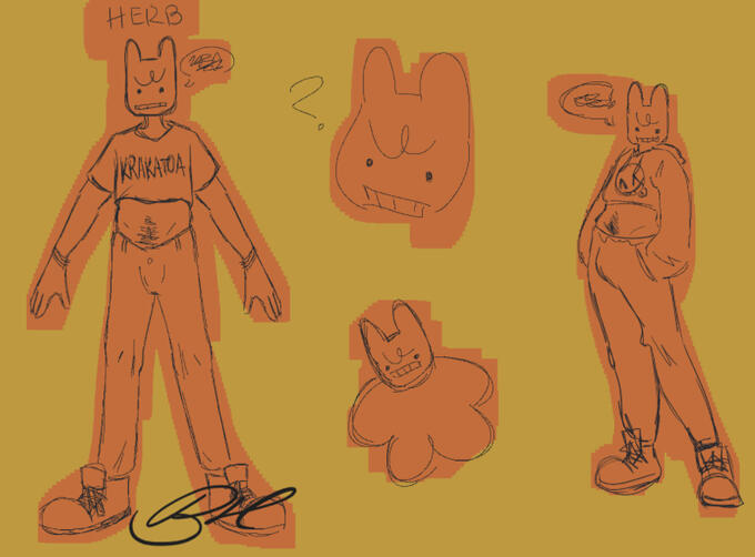 Old OC named Herb(added signature for branding purposes)