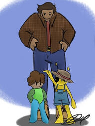 Fanart of old mutuals(added signature for branding purposes)