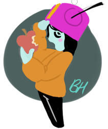 Drew how I thought BuckledHickory would look underneath the boxhead