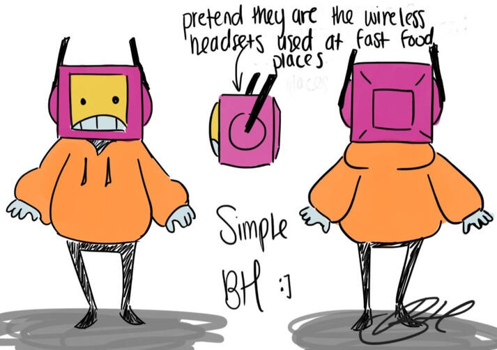 First ever reference sheet for my character, BuckledHickory(added signature for branding purposes)